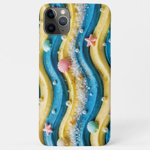 Ocean Wave Cake Phone Case - Coastal Beach Starfis