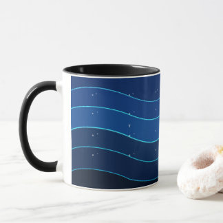Ocean Wave Coffee Mug | Deep Blue Sea Waves