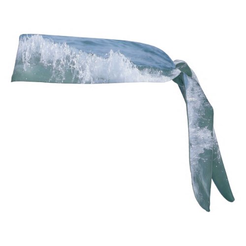 Ocean Wave Crashing into Shore Whitecap Waves Tie Headband