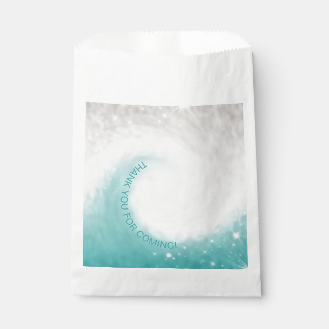 Ocean wave favor bag (Front)