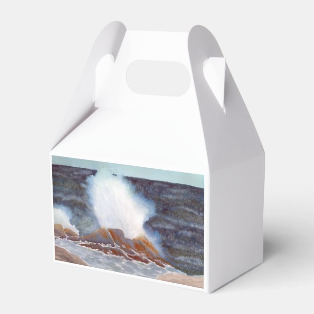 Ocean Wave Favor Box (Front Side)