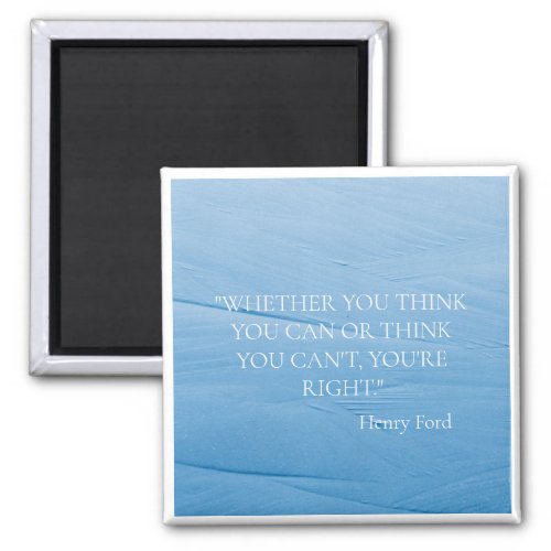 OCEAN WAVE INSPIRATIONAL QUOTE HENRY FORD FRIDGE MAGNET