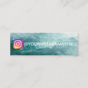 OCEAN WAVE INSTAGRAM DESIGN MINI BUSINESS CARD