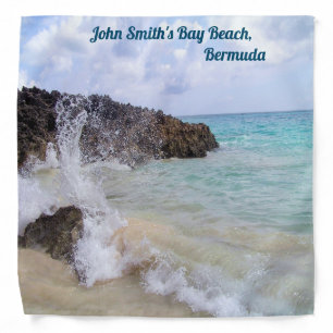 Ocean Wave John Smith’s Bay Beach Bermuda Bandana