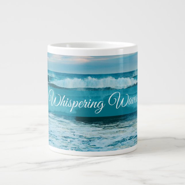 Ocean Wave Mug | Beach Aesthetic Coffee Cup (Front)