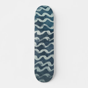 Ocean Wave & Name or Text Skateboard