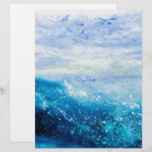 Ocean wave painting, sea foam (Front/Back)