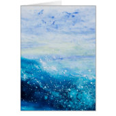 Ocean wave painting, sea foam (Front)