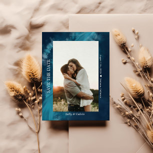 Ocean Wave Photo Save The Date Custom Photo Postcard