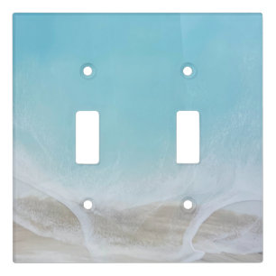 Ocean Wave Resin Art   light switch cover 