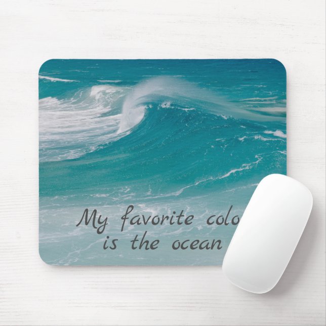 Ocean Wave Scene Mouse Pad (With Mouse)