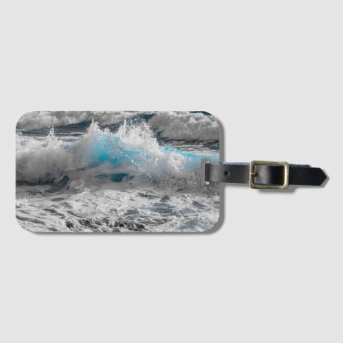 Ocean Wave Sea Crest Nature Luggage Tag