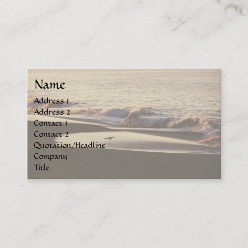 Ocean Wave Seashore Business Card