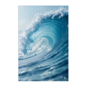 Ocean Wave: Serene Power in Motion Acrylic Print