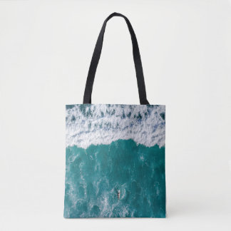 Ocean Wave Shoulder Tote