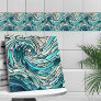 Ocean Wave Spiral Mosaic  Ceramic Tile