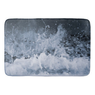 Ocean Wave Splash Closeup 1 Bath Mat