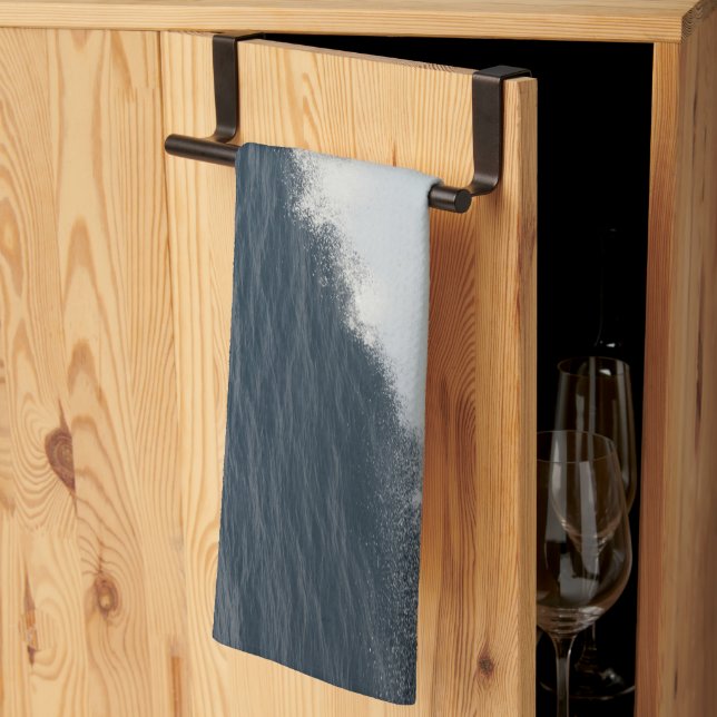 Ocean Wave Spray from Ferry to Capri 1 Kitchen Towel (Thirds Fold)