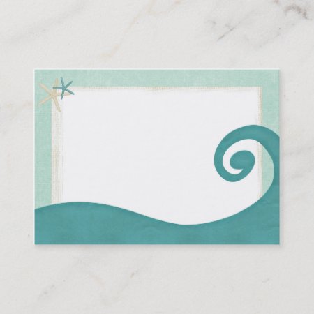 Ocean Wave Starfish Coastal Business Card