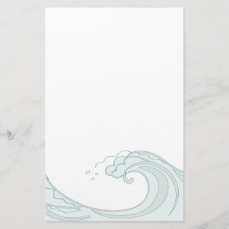 Ocean Wave stationery