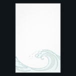 Ocean Wave stationery<br><div class="desc">Our ocean wave stationery is perfect for invitations, save the date, thank you notes, and more!</div>