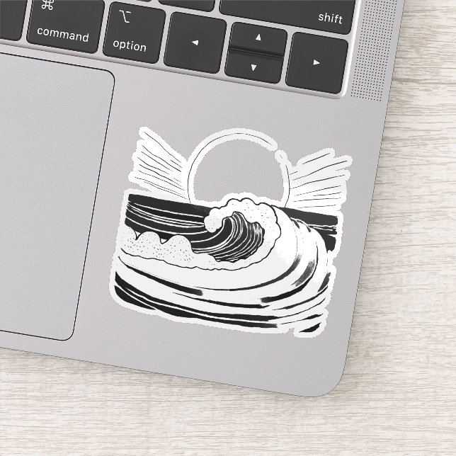 Ocean Wave Sticker (Detail)