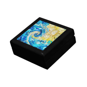 Ocean Wave Sun mosaic art Gift Box