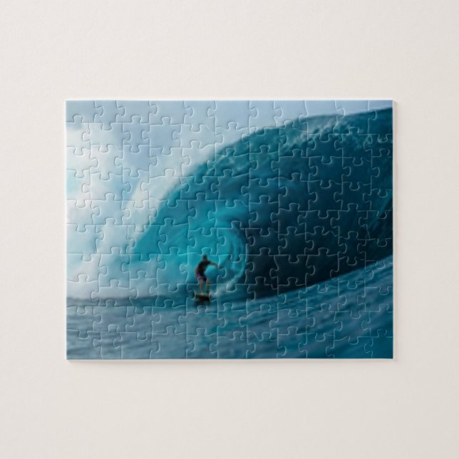 Ocean Wave Surfing Jigsaw Puzzle (Horizontal)