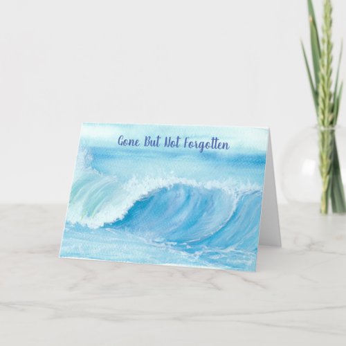 Ocean Wave Sympathy Card