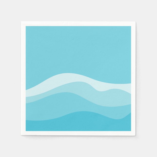 Ocean Wave Wedding Collection Napkins (Front)