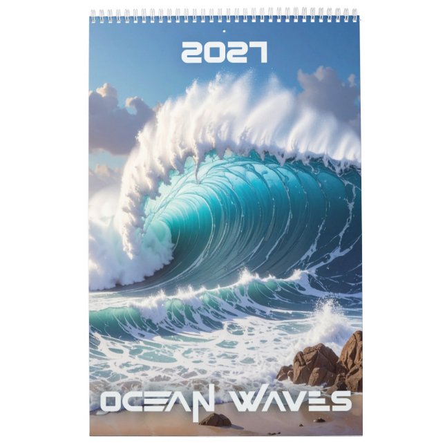 OCEAN WAVES 2027  CALENDAR (Cover)