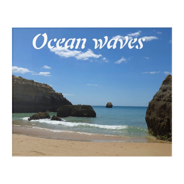 Ocean waves  acrylic print (Front)