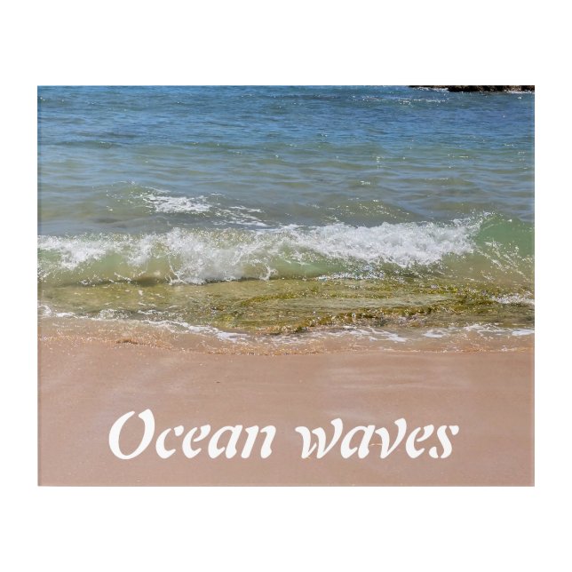 Ocean waves  acrylic print (Front)