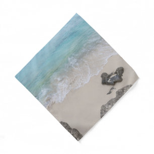 Ocean Waves and Sandy Bliss 1 Bandana