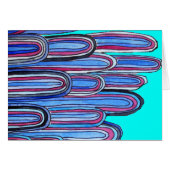 Ocean Waves aqua blue pattern (Front Horizontal)