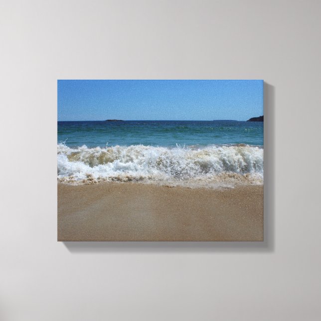 Ocean Waves at Sand Beach III Canvas Print (Front)