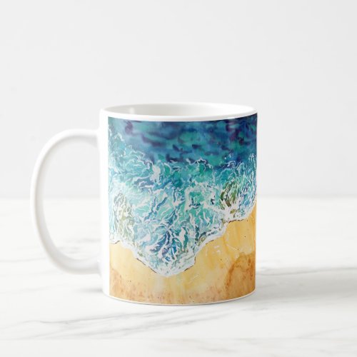 Ocean Waves at the Beach Coffee Mug