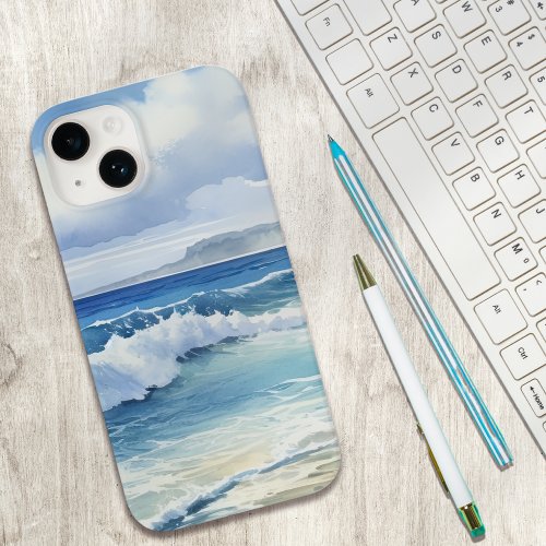 Ocean Waves Beach House Aesthetic Case_Mate iPhone 14 Case