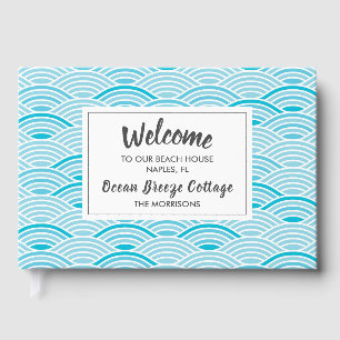 Ocean Waves Beach House Vacation Rental Welcome Guest Book