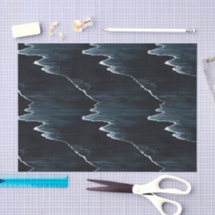 Ocean Waves Beach Night Tissue Paper