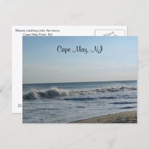 Ocean Waves, Cape May, NJ Postcard