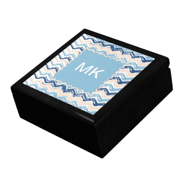 Ocean Waves Chevron Gift Box (Side)