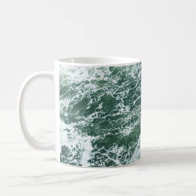 Ocean waves coffee mug (Left)