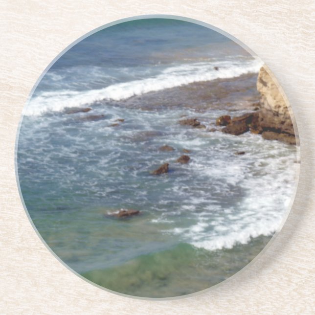 Ocean Waves Crashing Drink Coaster (Front)