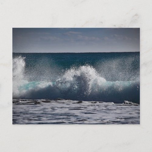 Ocean Waves Crashing in the Sea Postcard