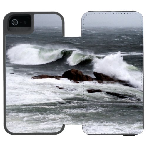 Ocean Waves Crashing iPhone SE55s Wallet Case