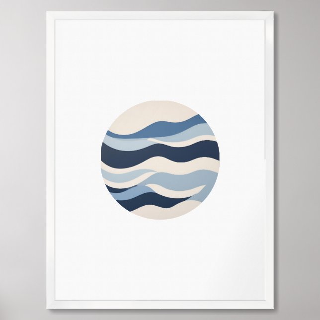 Ocean Waves Framed Art (Framed Front)