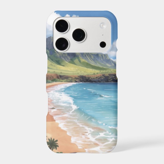 Ocean Waves Hawaii Iphone Case (Back)