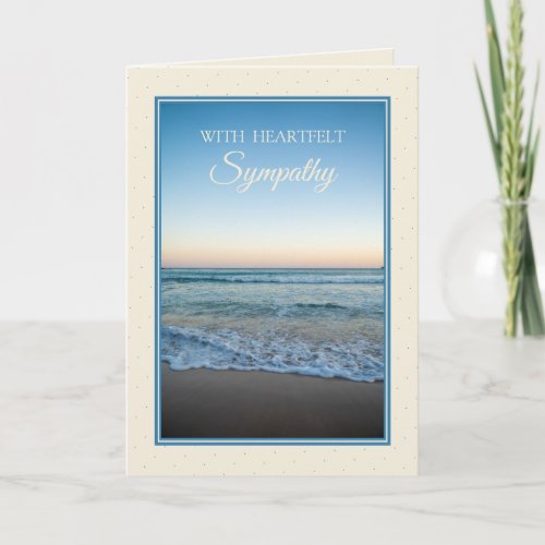 Ocean Waves Heartfelt Sympathy Card