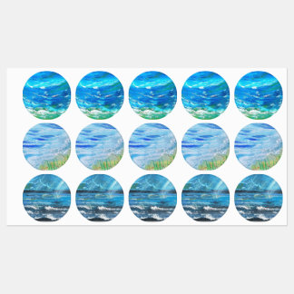 OCEAN WAVES LABELS